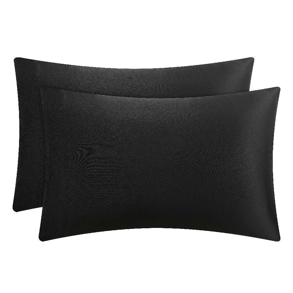 Solid Satin Sheet Set - Black - Juicy Couture
