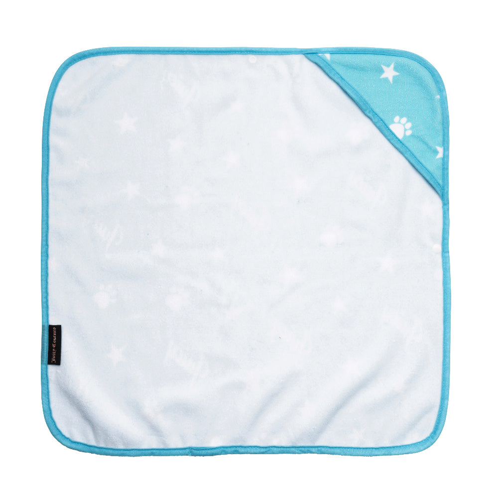Hooded Pet Towel - Turquoise - Juicy Couture