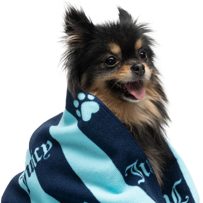 Pet Towel - Blue Stripe - Juicy Couture