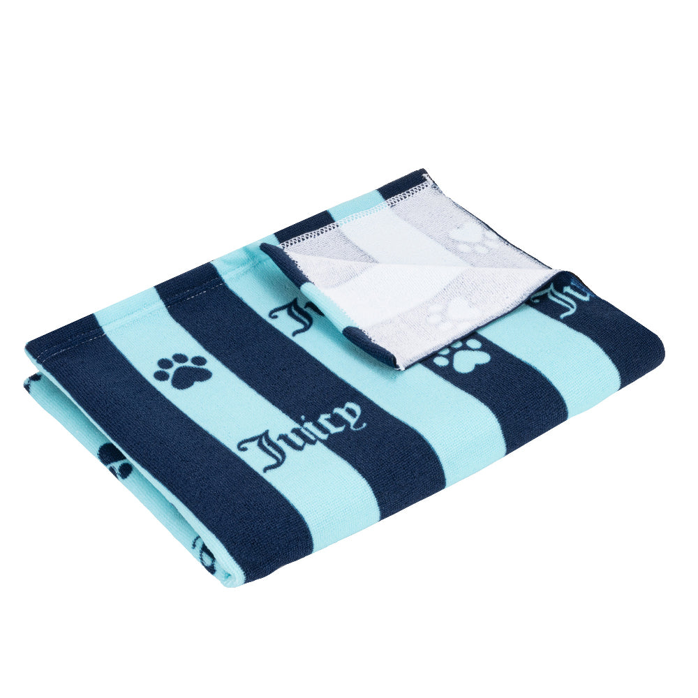 Pet Towel - Blue Stripe - Juicy Couture