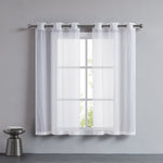 Marnie Sheer Voile Curtains - Pure White - Juicy Couture