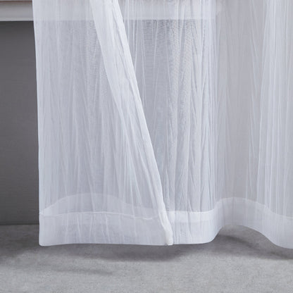 Marnie Sheer Voile Curtains - Pure White - Juicy Couture