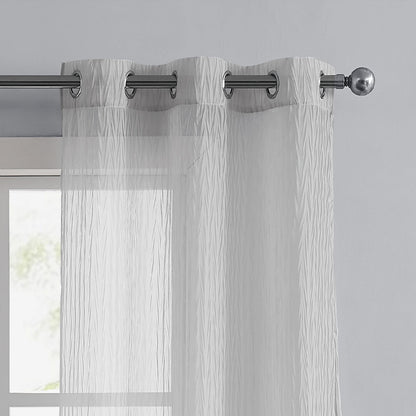 Marnie Sheer Voile Curtains - Smoke - Juicy Couture