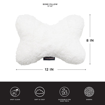 Pet Throw Blanket & Bone Pillow 2-Piece Set - Grey/White - Juicy Couture