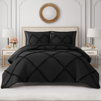 Diamond Ruffle Comforter Set - Black - Juicy Couture