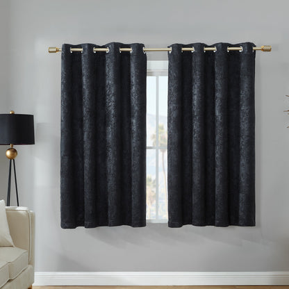 Faux Suede Curtains - Black - Juicy Couture