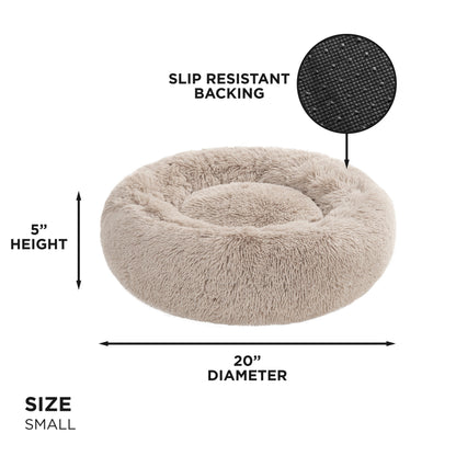 Devon Faux Fur Pet Bed - Beige - Juicy Couture