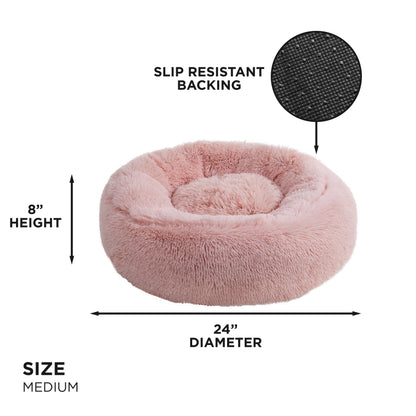 Devon Faux Fur Pet Bed - Pink - Juicy Couture