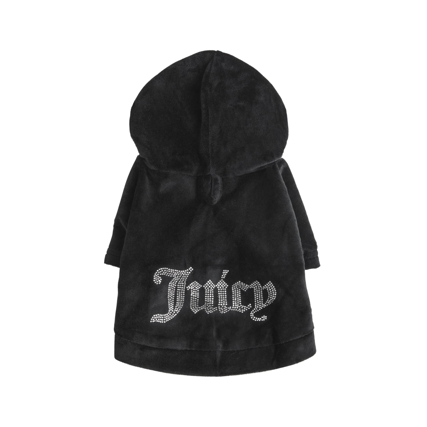 Bling Velour Pet Hoodie - Black - Juicy Couture