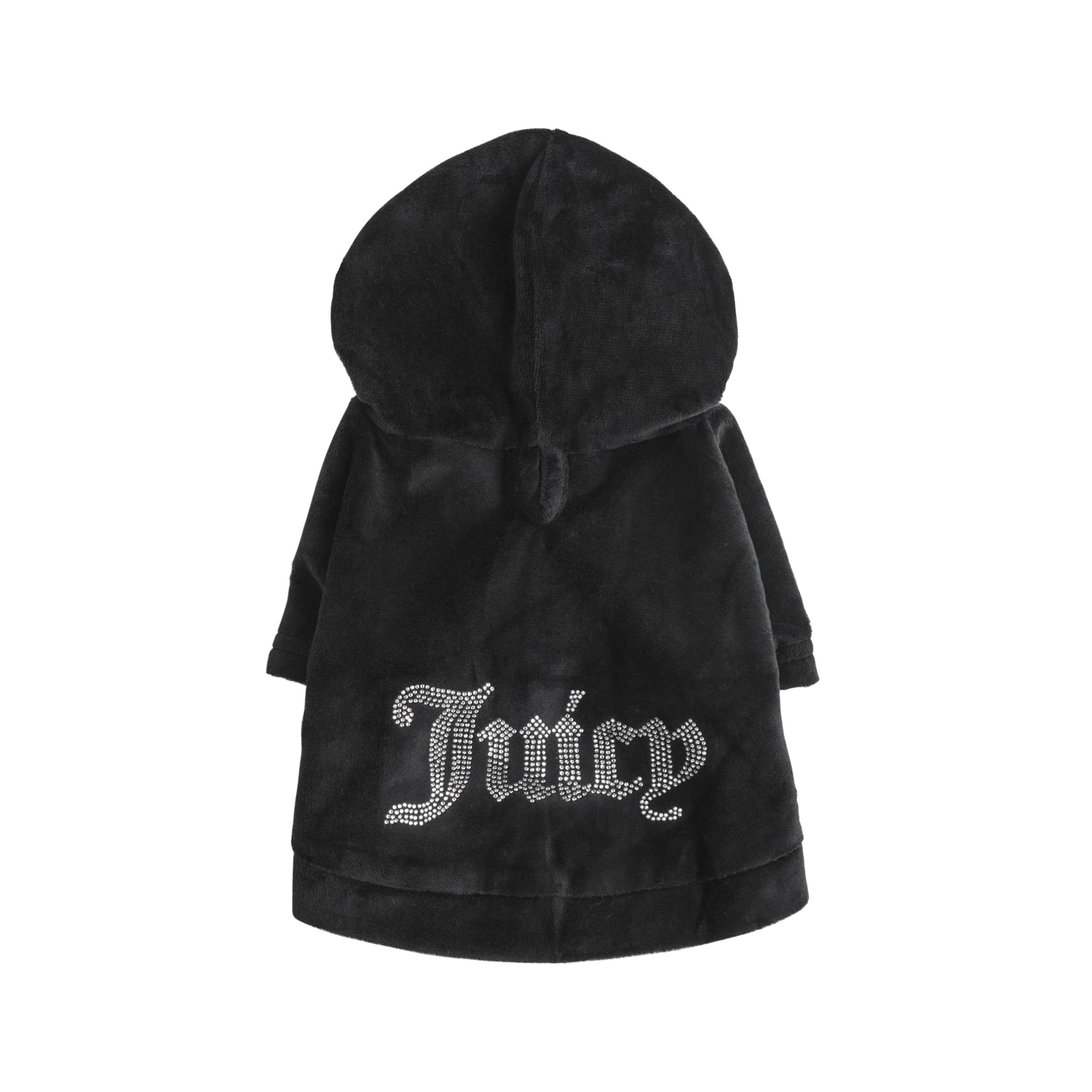 Bling Velour Pet Hoodie - Black - Juicy Couture