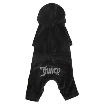 Bling Velour Pet Tracksuit - Black - Juicy Couture