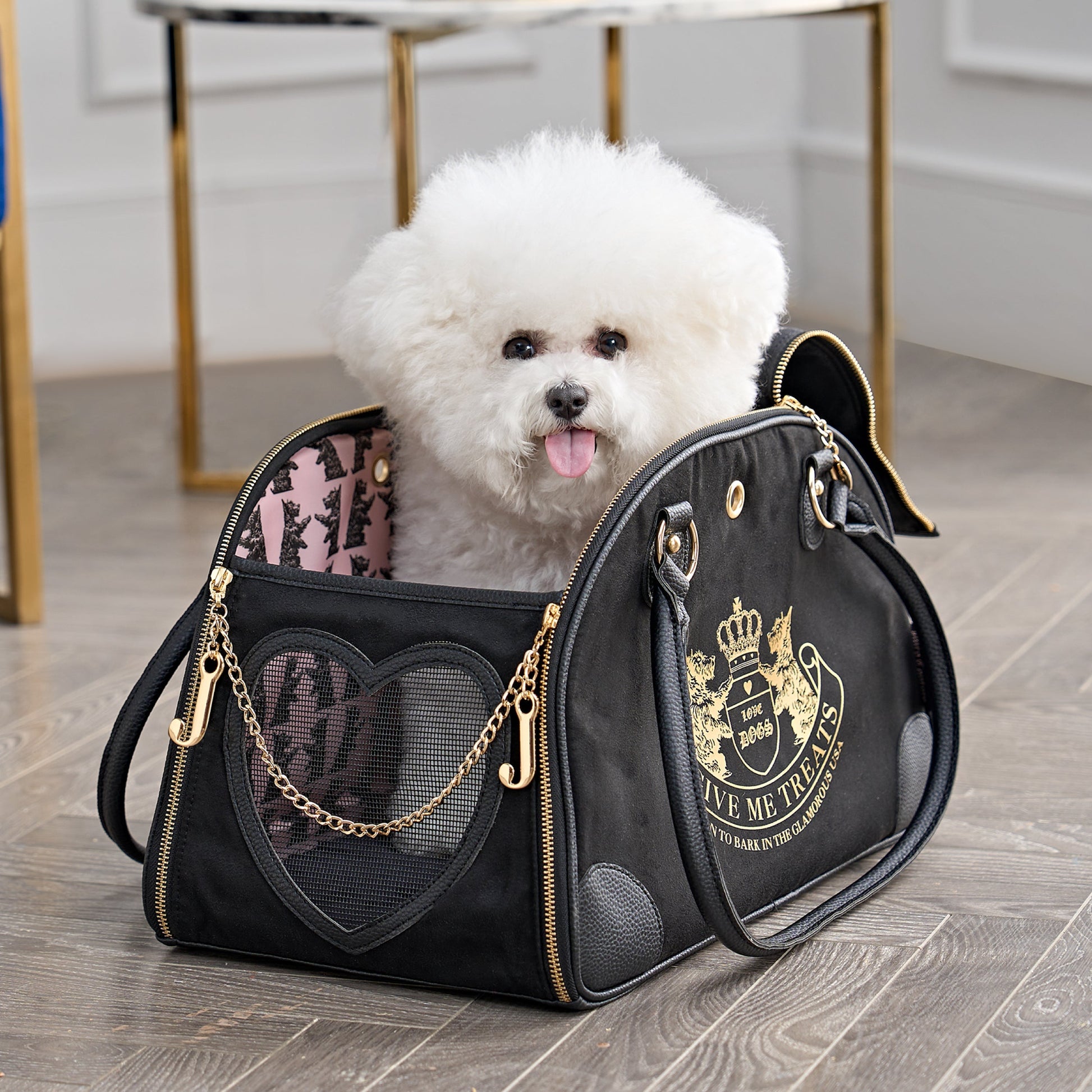 Pet Carrier - Black - Juicy Couture