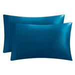 Solid Satin Pillow Case Set - Capri Blue - Juicy Couture