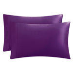 Solid Satin Pillow Case Set - Violet - Juicy Couture