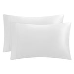 Solid Satin Pillow Case Set - Pure White - Juicy Couture