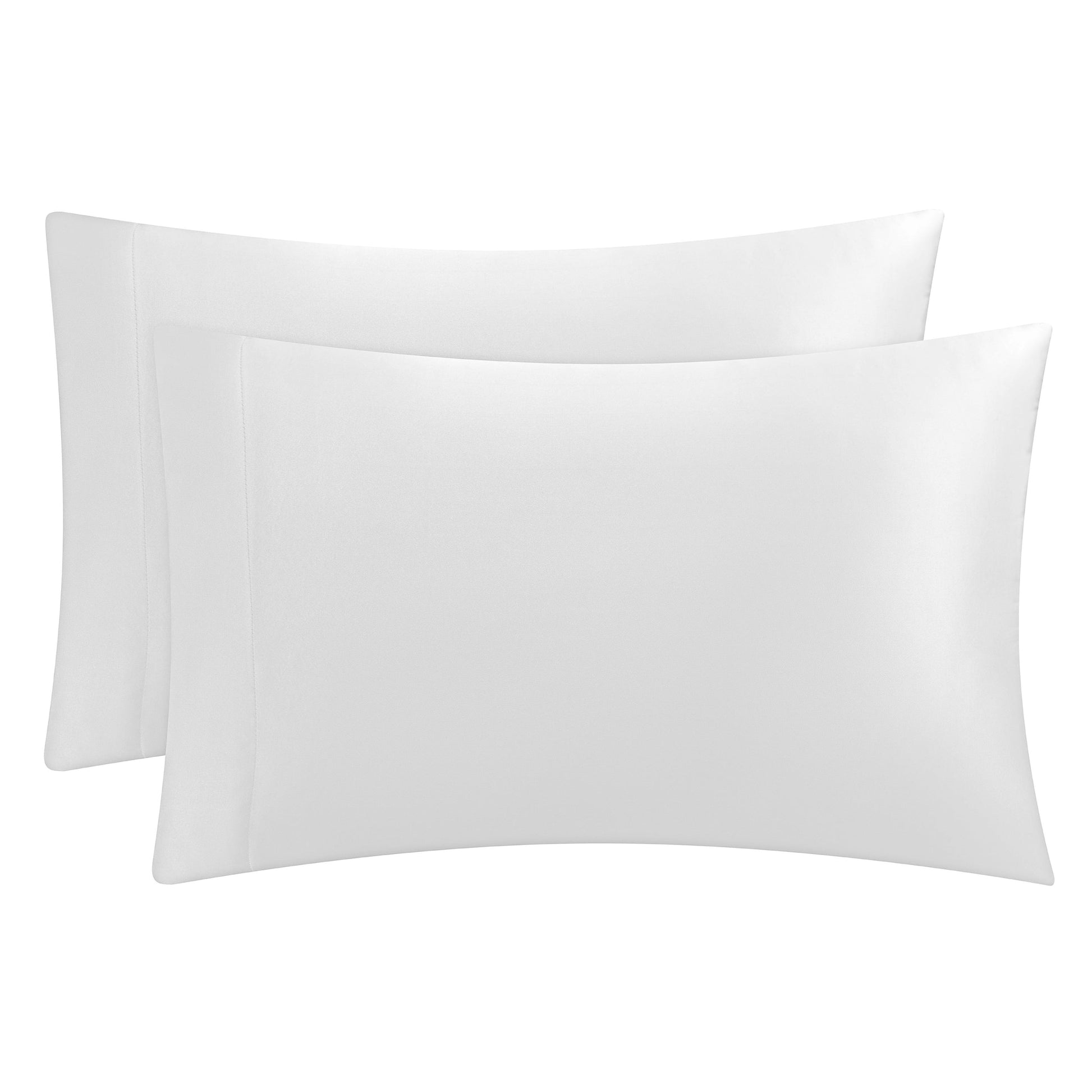 Solid Satin Pillow Case Set - Pure White - Juicy Couture
