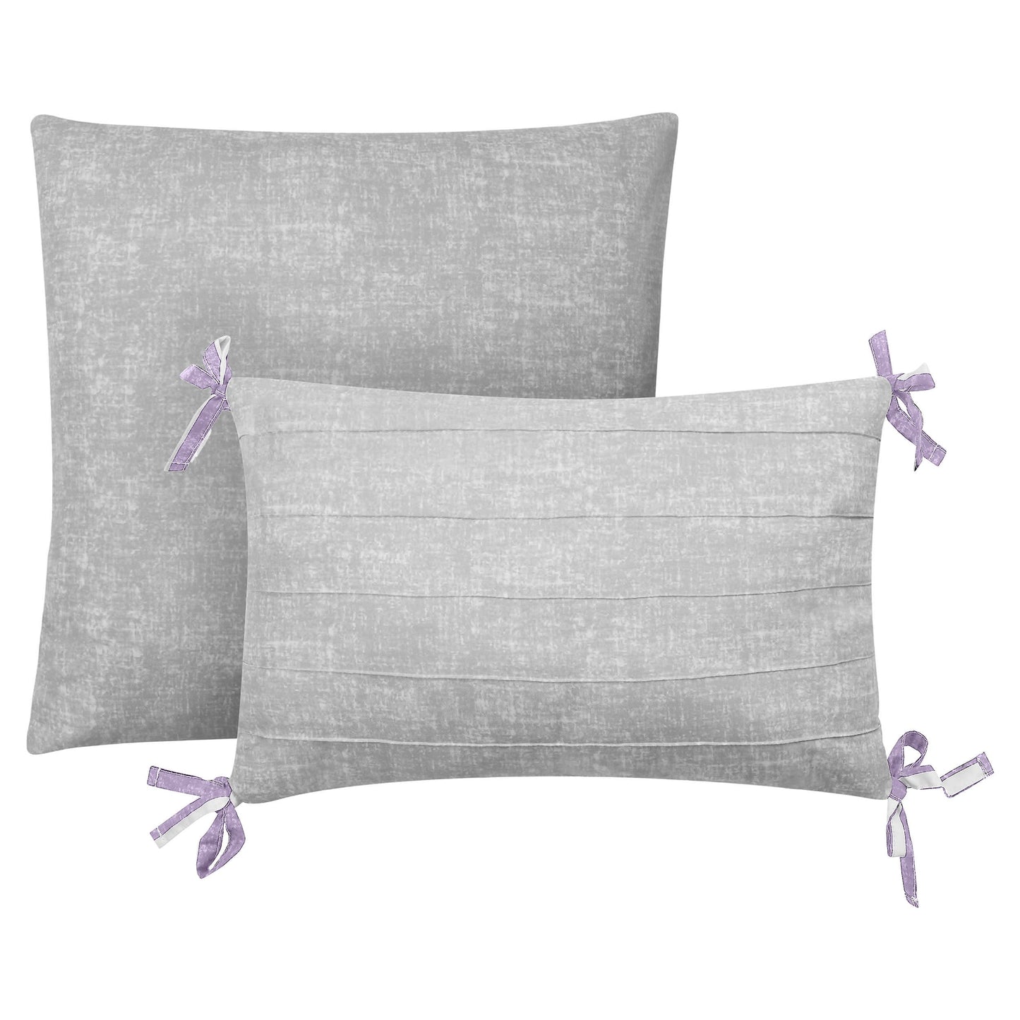 Cabana Striped Reversible Comforter Set - Lavender/White - Juicy Couture