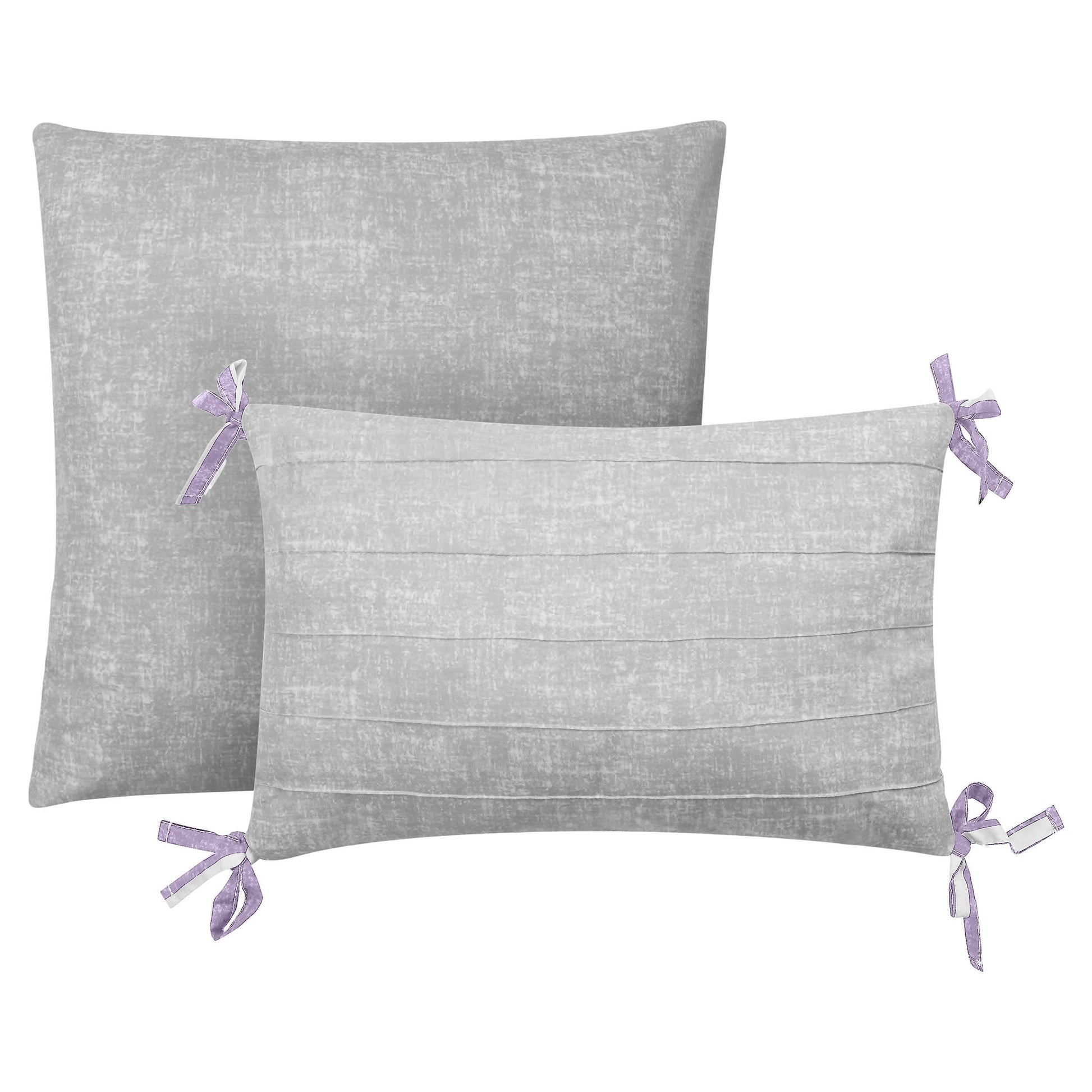 Cabana Striped Reversible Comforter Set - Lavender/White - Juicy Couture