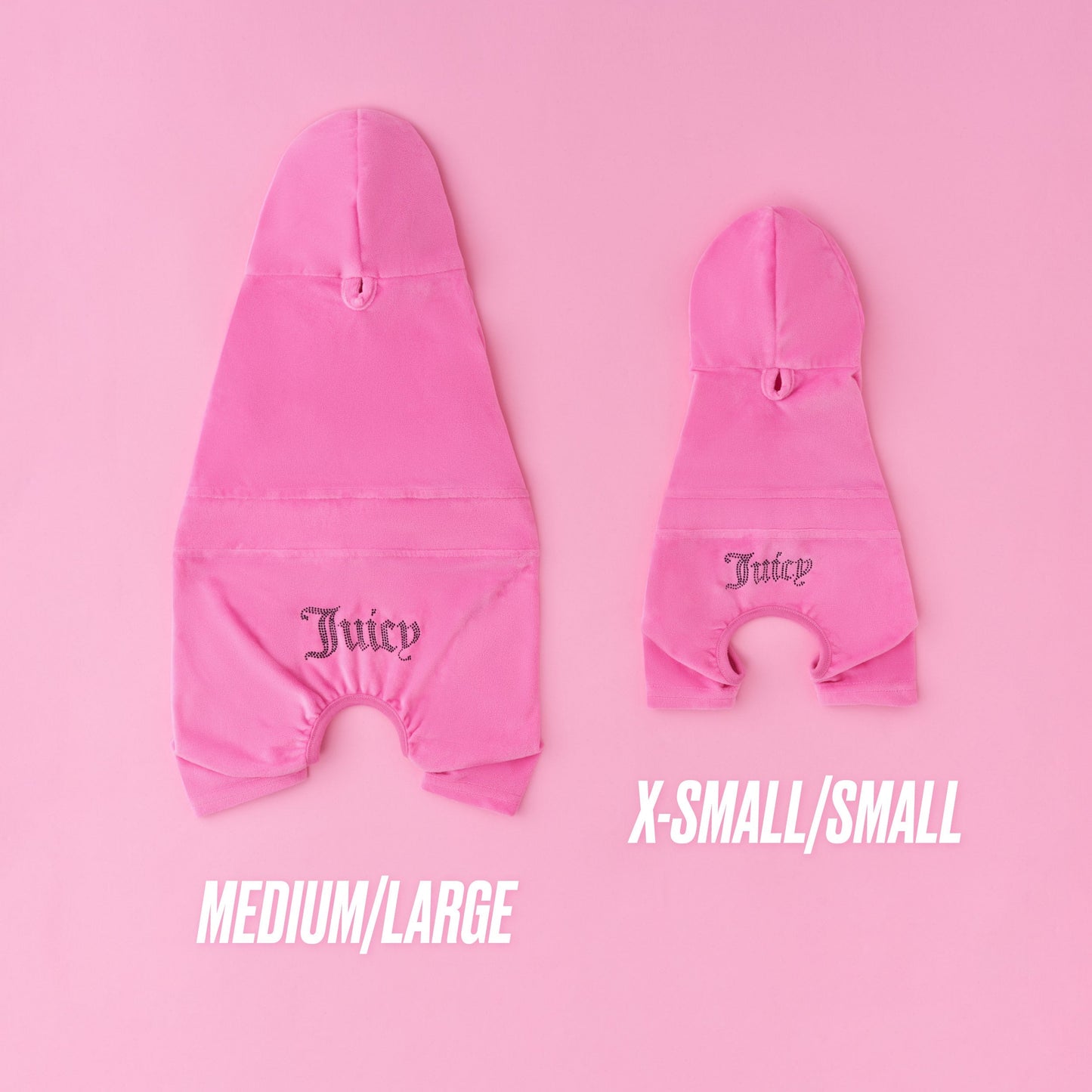 Bling Velour Pet Tracksuit - Hot Pink - Juicy Couture