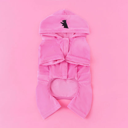 Bling Velour Pet Tracksuit - Hot Pink - Juicy Couture
