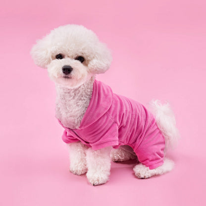 Bling Velour Pet Tracksuit - Hot Pink - Juicy Couture
