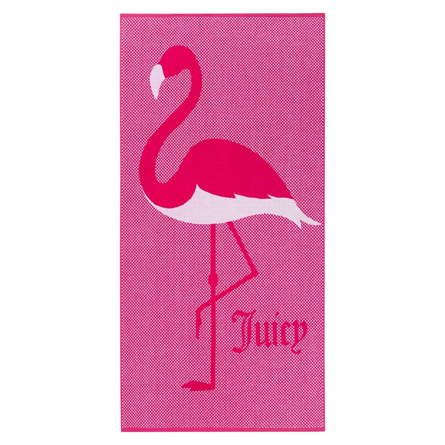 Pink Flamingo Cotton Beach Towel - Hot Pink - Juicy Couture