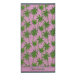 Palm Trees Cotton Beach Towel - Pink/Green - Juicy Couture