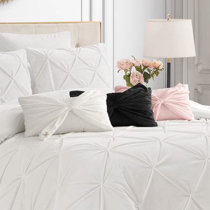 Velvet Bow Decorative Pillow - Marshmallow Pink - Juicy Couture