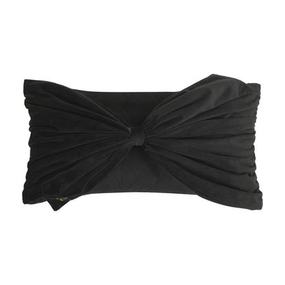 Velvet Bow Decorative Pillow - Black - Juicy Couture
