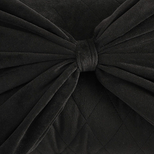 Velvet Bow Decorative Pillow - Black - Juicy Couture