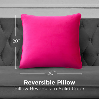 Rhinestone Decorative Pillow - Hot Pink - Juicy Couture