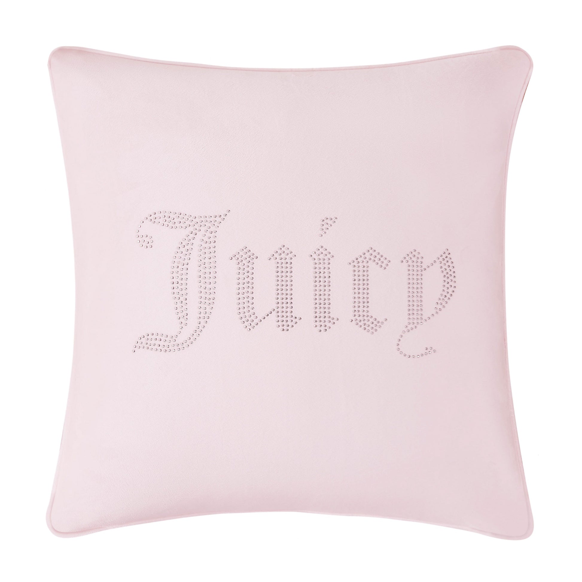 Rhinestone Decorative Pillow - Pink Marshmallow - Juicy Couture