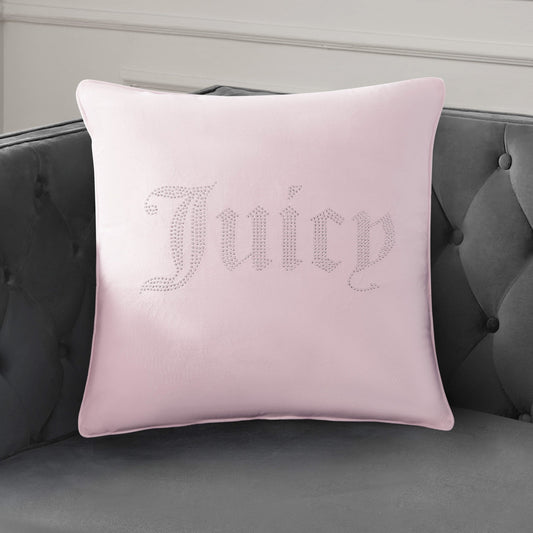 Rhinestone Decorative Pillow - Pink Marshmallow - Juicy Couture