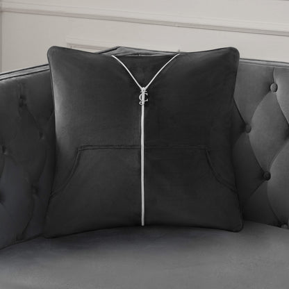 Zippered Tracksuit Pillow - Black - Juicy Couture