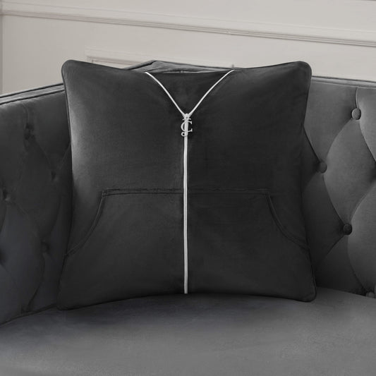Zippered Tracksuit Pillow - Black - Juicy Couture