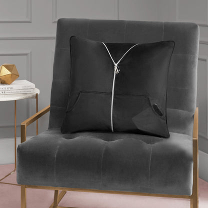 Zippered Tracksuit Pillow - Black - Juicy Couture