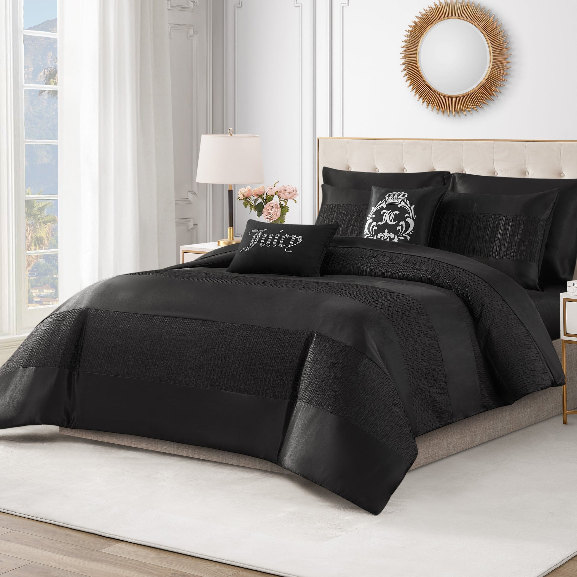 Glam Night Comforter Set - Black - Juicy Couture