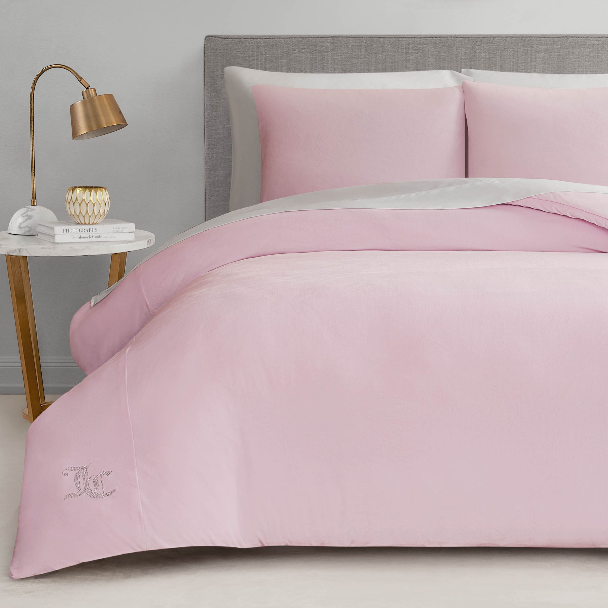 Velour Comforter Set - Marshmallow Pink - Juicy Couture