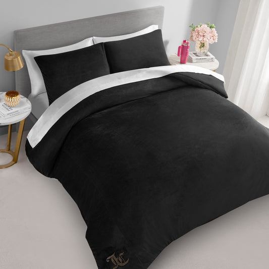 Velour Comforter Set - Black - Juicy Couture