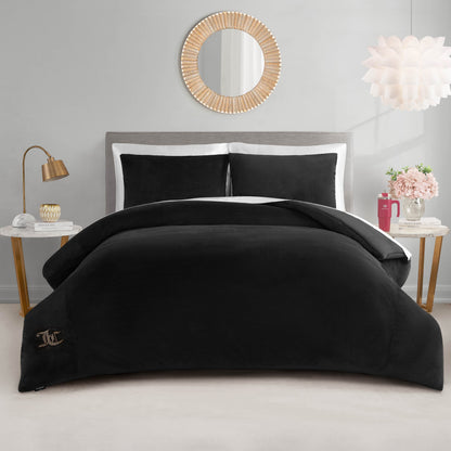 Velour Comforter Set - Black - Juicy Couture
