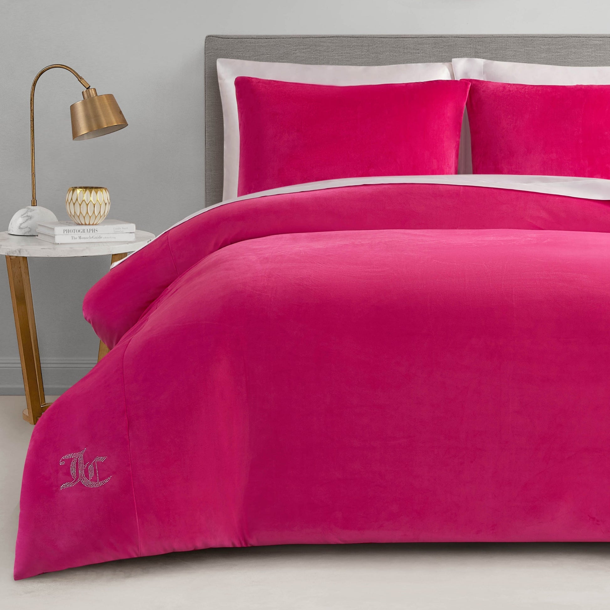 Velour Comforter Set - Hot Pink - Juicy Couture