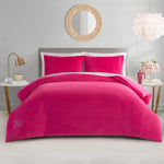 Velour Comforter Set - Hot Pink - Juicy Couture