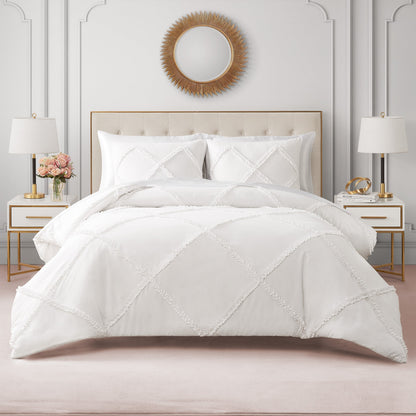 Diamond Ruffle Comforter Set - White - Juicy Couture