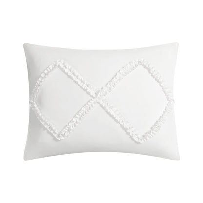 Diamond Ruffle Comforter Set - White - Juicy Couture