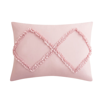 Diamond Ruffle Comforter Set - Blush Pink - Juicy Couture