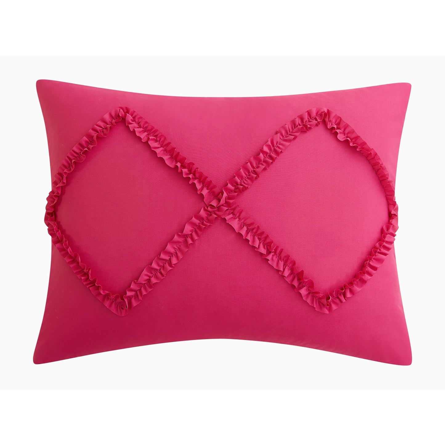 Diamond Ruffle Comforter Set - Hot Pink - Juicy Couture
