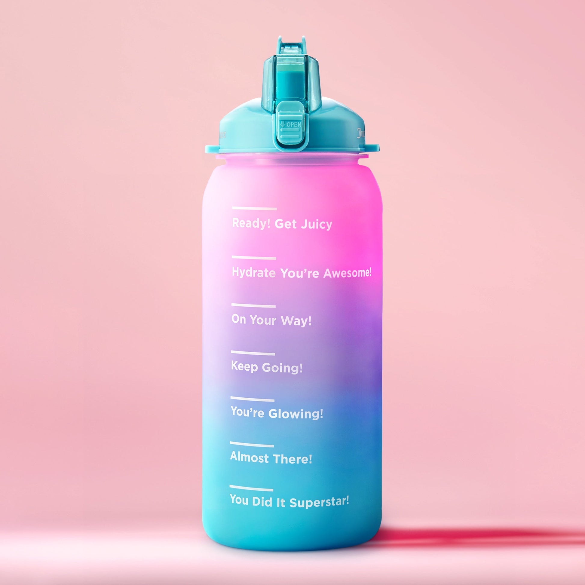Motivate Fitness Water Bottle - Hot Pink/Purple/Aqua - Juicy Couture
