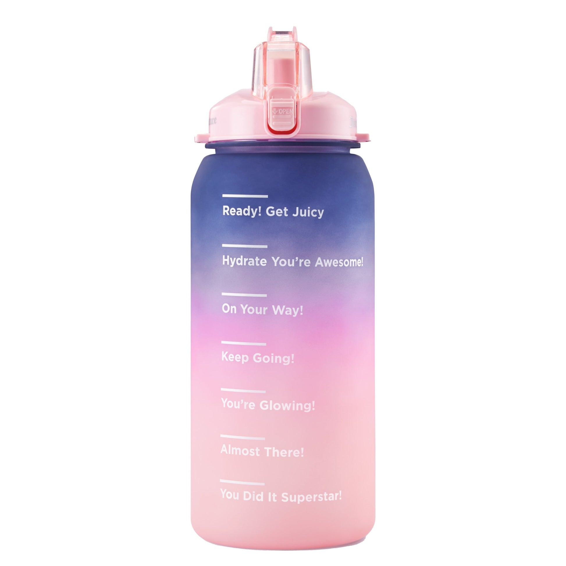 Motivate Fitness Water Bottle - Purple/Hot Pink/Pink - Juicy Couture