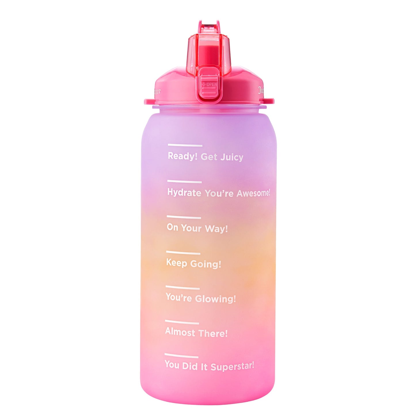 Motivate Fitness Water Bottle - Purple/Yellow/Pink - Juicy Couture
