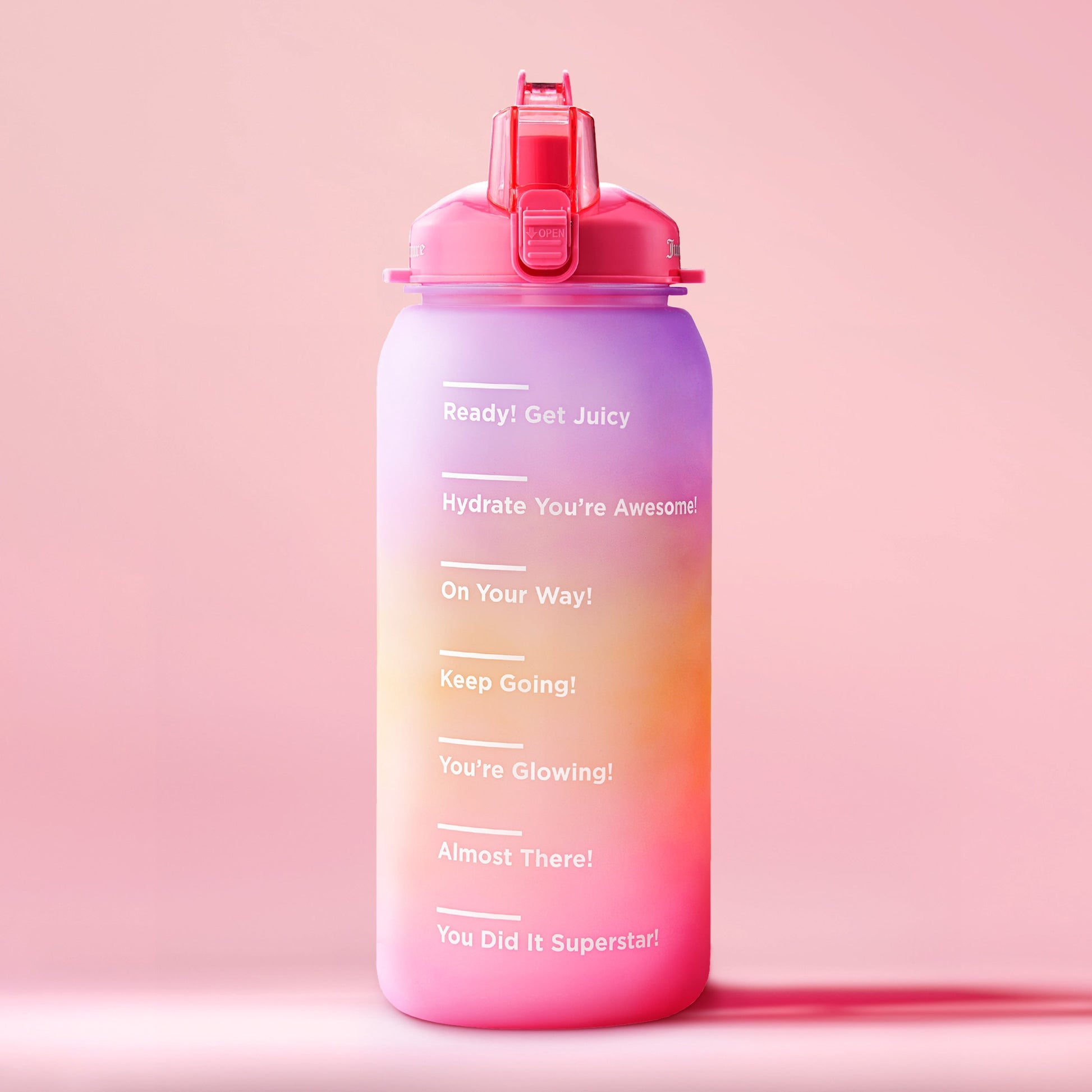 Motivate Fitness Water Bottle - Purple/Yellow/Pink - Juicy Couture